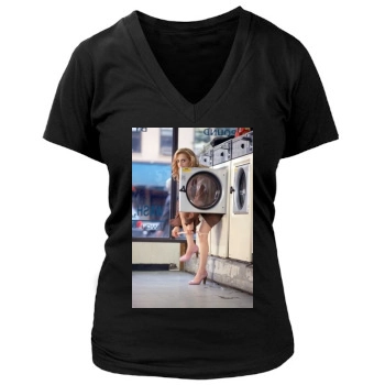 Brittany Murphy Women's Deep V-Neck TShirt