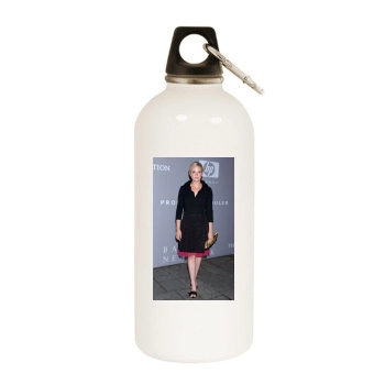 Brittany Snow White Water Bottle With Carabiner