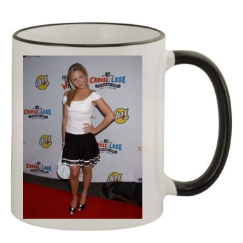 Brittany Snow 11oz Colored Rim & Handle Mug