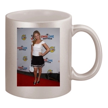 Brittany Snow 11oz Metallic Silver Mug