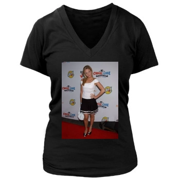 Brittany Snow Women's Deep V-Neck TShirt