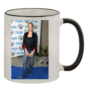Brittany Snow 11oz Colored Rim & Handle Mug