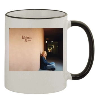 Brittany Snow 11oz Colored Rim & Handle Mug