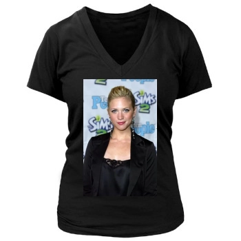 Brittany Snow Women's Deep V-Neck TShirt