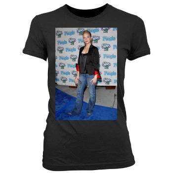 Brittany Snow Women's Junior Cut Crewneck T-Shirt