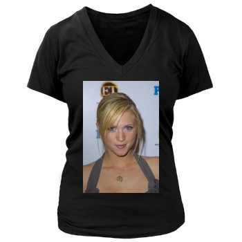 Brittany Snow Women's Deep V-Neck TShirt