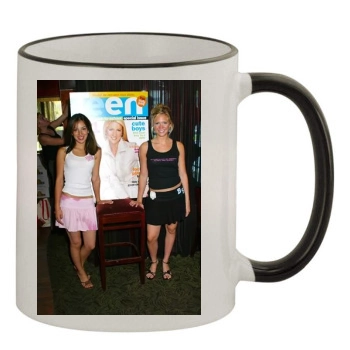 Brittany Snow 11oz Colored Rim & Handle Mug