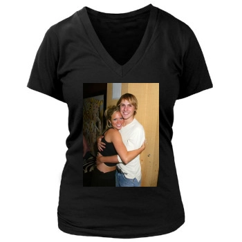 Brittany Snow Women's Deep V-Neck TShirt