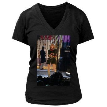 Brittany Snow Women's Deep V-Neck TShirt