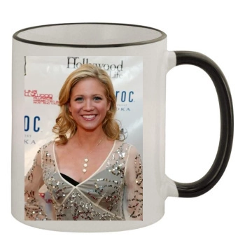 Brittany Snow 11oz Colored Rim & Handle Mug