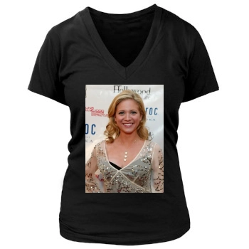 Brittany Snow Women's Deep V-Neck TShirt