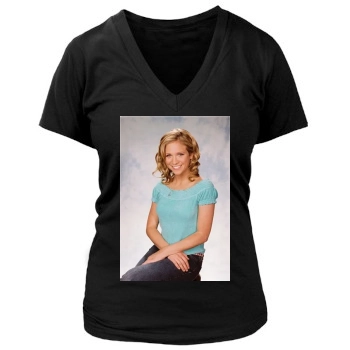 Brittany Snow Women's Deep V-Neck TShirt