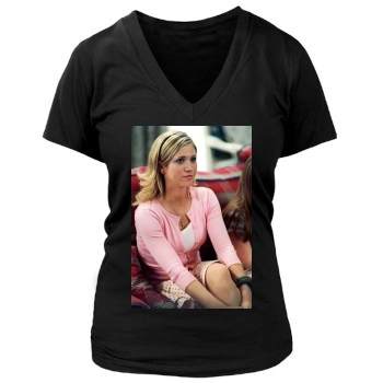 Brittany Snow Women's Deep V-Neck TShirt