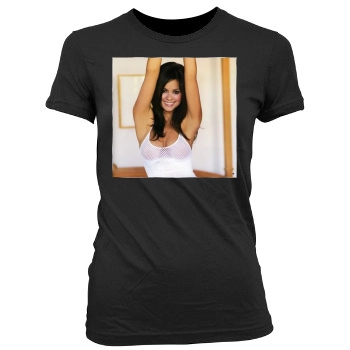 Brooke Burke Women's Junior Cut Crewneck T-Shirt