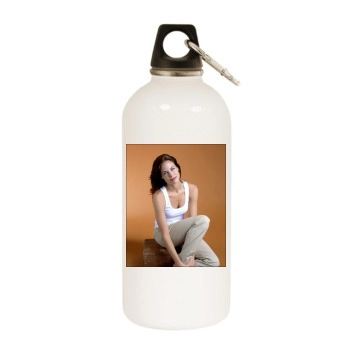 Brooke Burns White Water Bottle With Carabiner