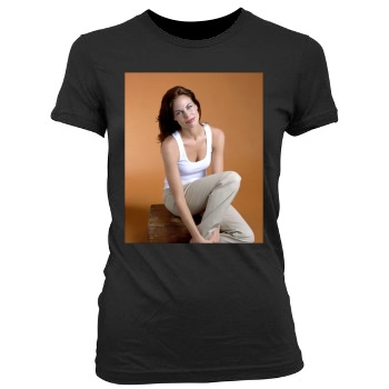Brooke Burns Women's Junior Cut Crewneck T-Shirt