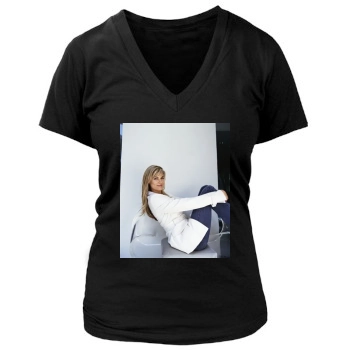 Brooke Burns Women's Deep V-Neck TShirt