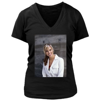 Brooke Burns Women's Deep V-Neck TShirt