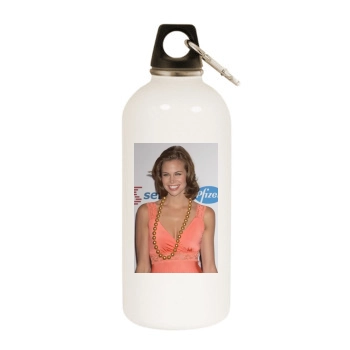 Brooke Burns White Water Bottle With Carabiner