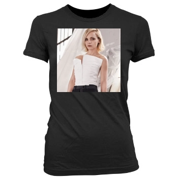 Christina Ricci Women's Junior Cut Crewneck T-Shirt