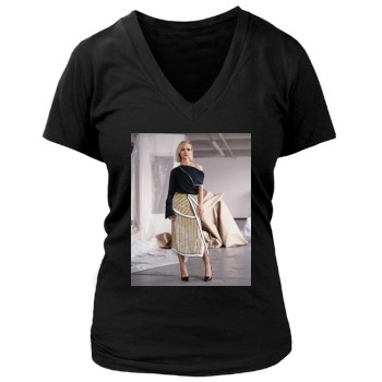 Christina Ricci Women's Deep V-Neck TShirt