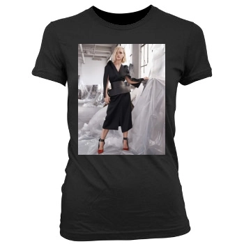 Christina Ricci Women's Junior Cut Crewneck T-Shirt