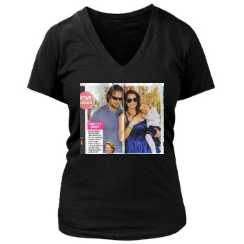 Brooke Shields Women's Deep V-Neck TShirt