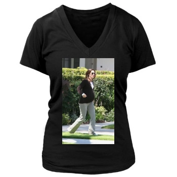 Brooke Shields Women's Deep V-Neck TShirt