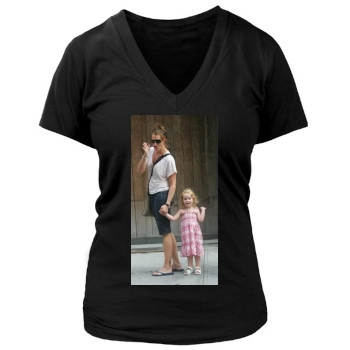 Brooke Shields Women's Deep V-Neck TShirt