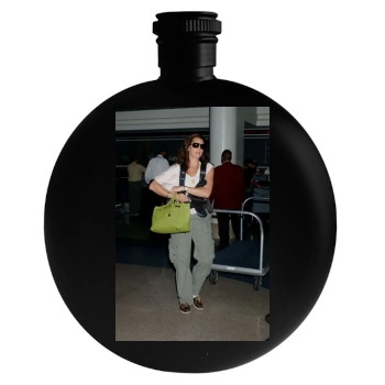 Brooke Shields Round Flask