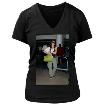 Brooke Shields Women's Deep V-Neck TShirt