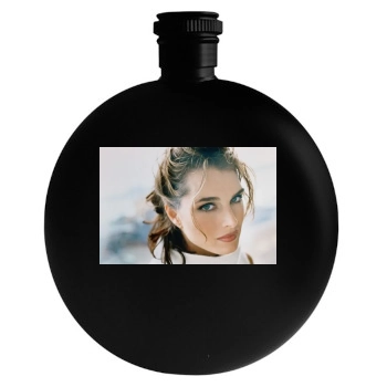 Brooke Shields Round Flask