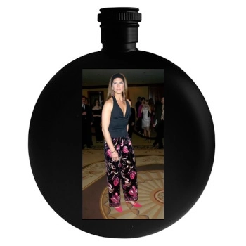 Brooke Shields Round Flask