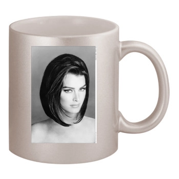 Brooke Shields 11oz Metallic Silver Mug