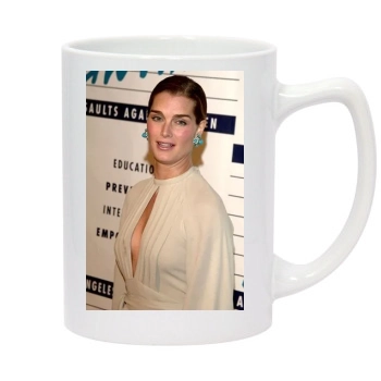 Brooke Shields 14oz White Statesman Mug