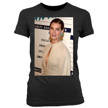 Brooke Shields Women's Junior Cut Crewneck T-Shirt