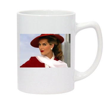 Brooke Shields 14oz White Statesman Mug