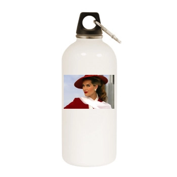 Brooke Shields White Water Bottle With Carabiner