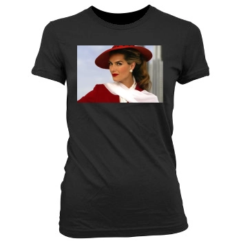 Brooke Shields Women's Junior Cut Crewneck T-Shirt