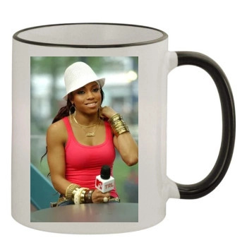 Brooke Valentine 11oz Colored Rim & Handle Mug