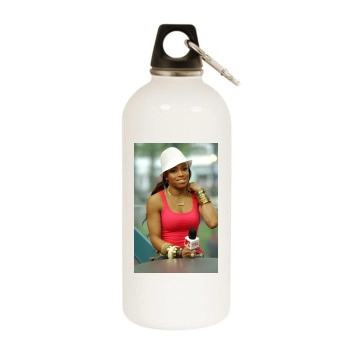 Brooke Valentine White Water Bottle With Carabiner