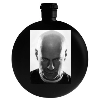 Bruce Willis Round Flask