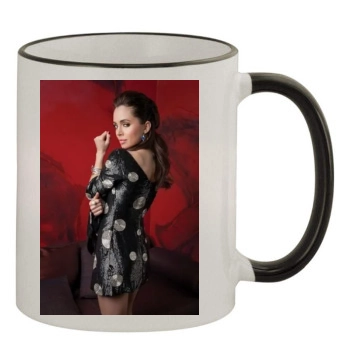 Eliza Dushku 11oz Colored Rim & Handle Mug