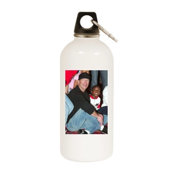 Bruce Willis White Water Bottle With Carabiner