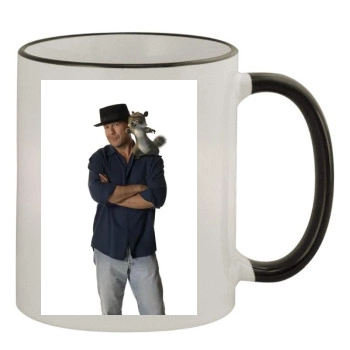 Bruce Willis 11oz Colored Rim & Handle Mug