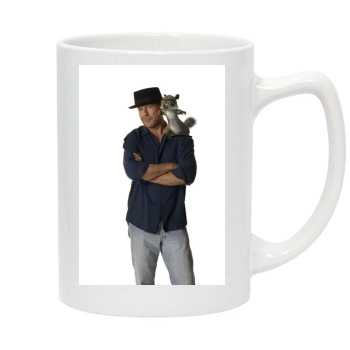 Bruce Willis 14oz White Statesman Mug