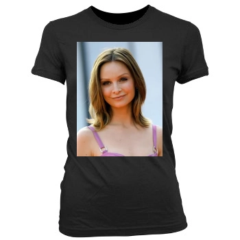 Calista Flockhart Women's Junior Cut Crewneck T-Shirt