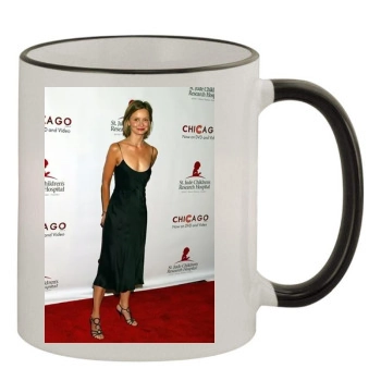 Calista Flockhart 11oz Colored Rim & Handle Mug