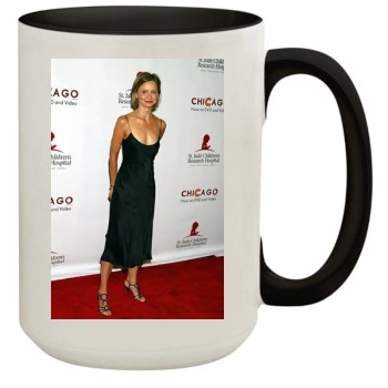 Calista Flockhart 15oz Colored Inner & Handle Mug