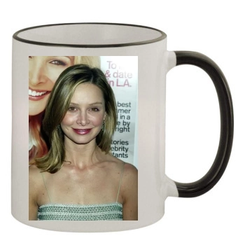 Calista Flockhart 11oz Colored Rim & Handle Mug